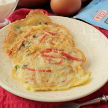 Рецепт Мини-омлеты с крабовыми палочками