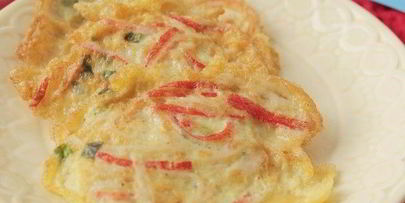 мини-омлеты с крабовыми палочками