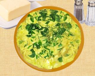 Омлет на пару с творогом