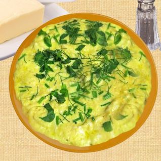 Омлет на пару с творогом