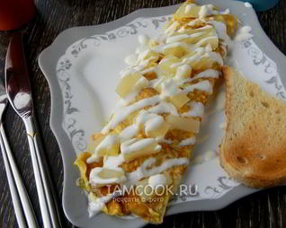 Омлет по-гавайски