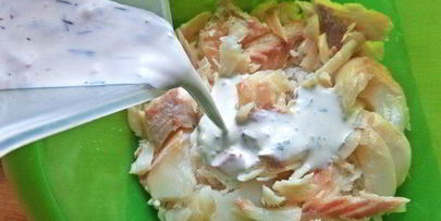 омлет рыбный дачный