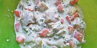 омлет рыбный дачный