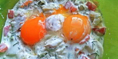 омлет рыбный дачный