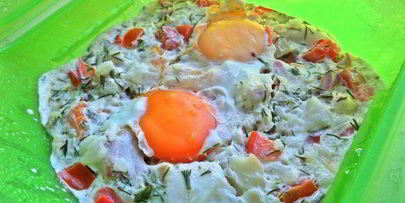 омлет рыбный дачный