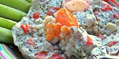 омлет рыбный дачный