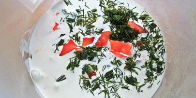 омлет рыбный дачный