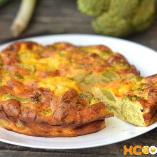 Омлет с брокколи