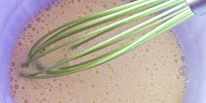 омлет с горошком