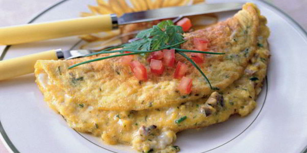 Рецепт омлет с грибами
