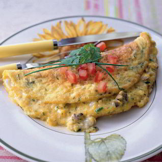 Омлет с грибами