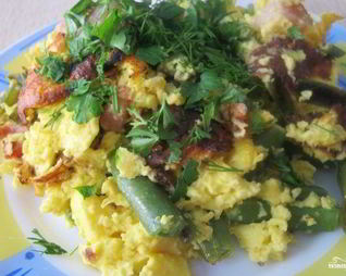 Омлет с крахмалом