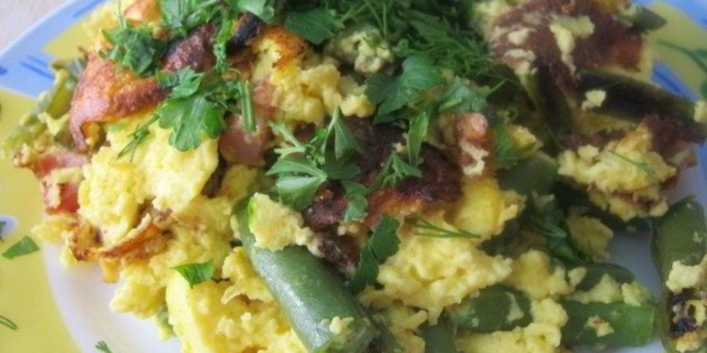 Рецепт омлет с крахмалом