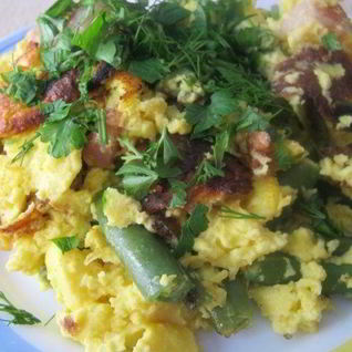 Омлет с крахмалом