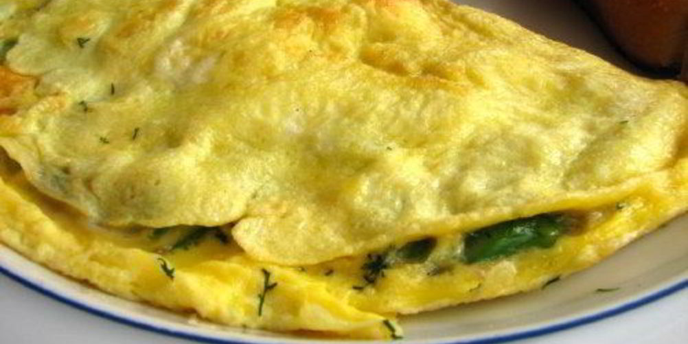 Рецепт омлет с креветками