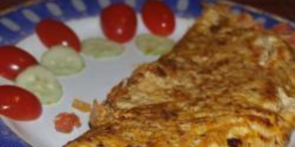 Рецепт омлет с лососем