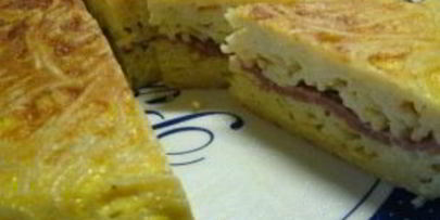 омлет с макаронами