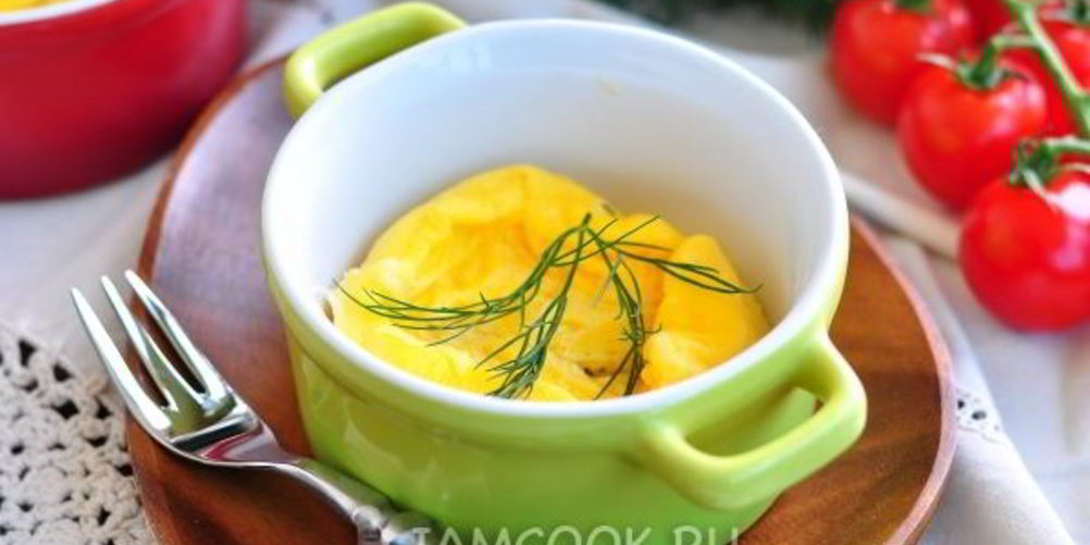 Рецепт омлет с молоком в микроволновке