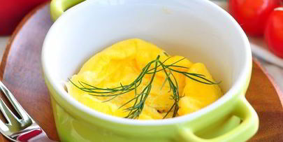 омлет с молоком в микроволновке