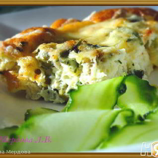 Омлет с мясом и картофелем