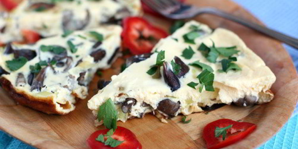 Рецепт омлет с опятами