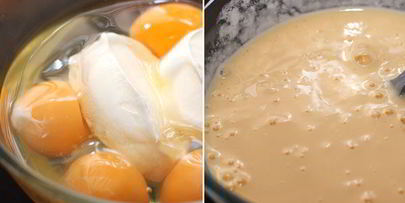 омлет с опятами