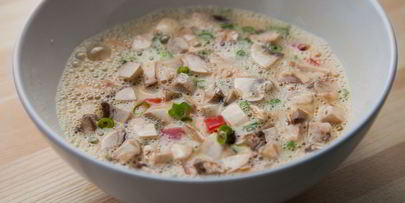 омлет с овощами на пару