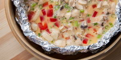 омлет с овощами на пару