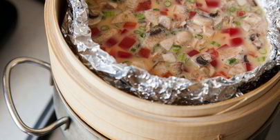 омлет с овощами на пару