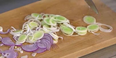 омлет с помидорами и цветной капустой