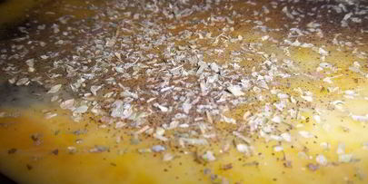 омлет с помидорами на гренках