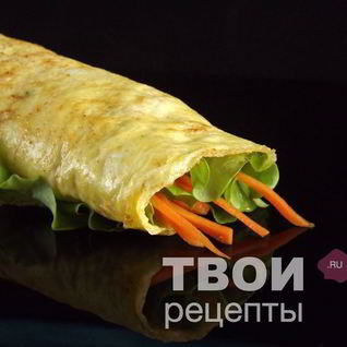 Омлет с пряной морковью