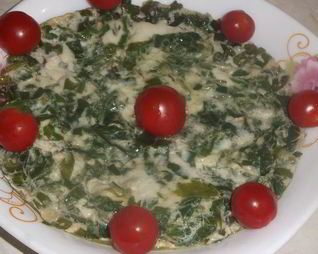 Омлет с сельдереем