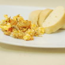 Рецепт Омлет с шампиньонами и помидорами