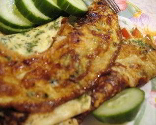 Омлет с соевым соусом и тимьяном