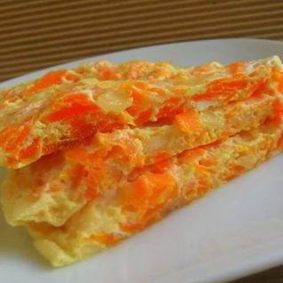 Омлет с сырой морковью