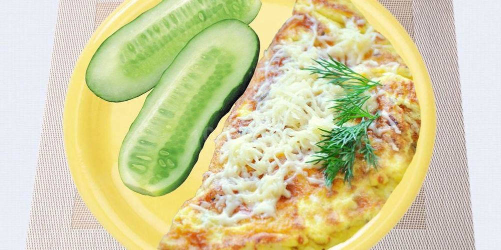 Рецепт омлет с сыром в микроволновке