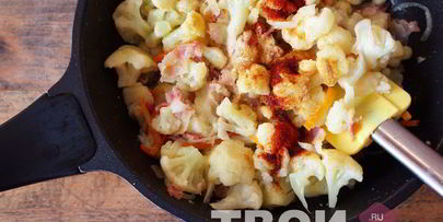 омлет с цветной капустой