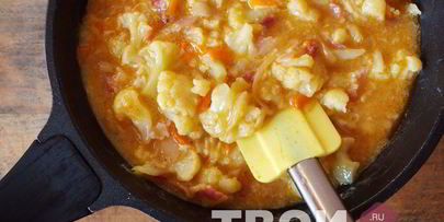 омлет с цветной капустой