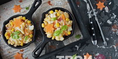 омлет с цветной капустой