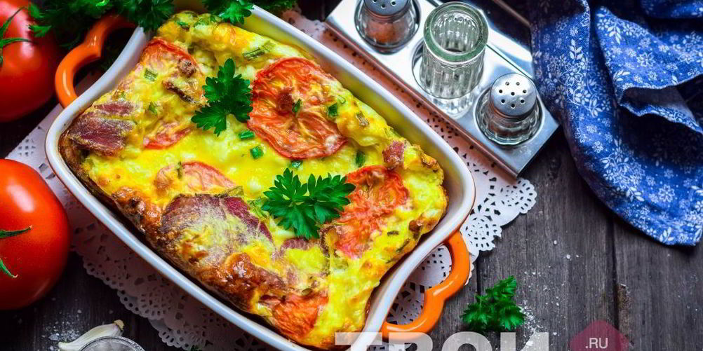 Рецепт омлет с творогом