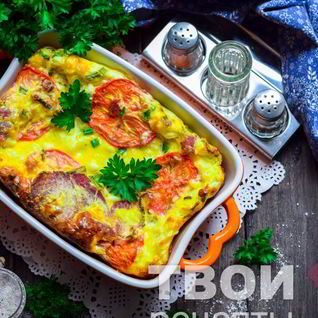 Омлет с творогом