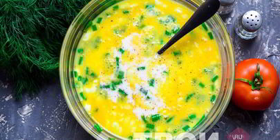 омлет с творогом