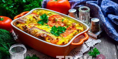 омлет с творогом