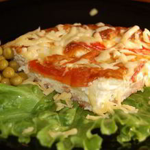 Рецепт Омлет с ветчиной и помидорами