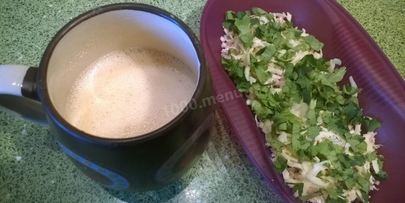 омлет с ветчиной и сыром в форме браво-дилайт