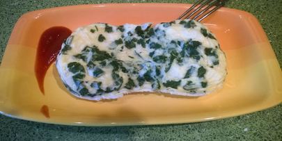 омлет с ветчиной и сыром в форме браво-дилайт