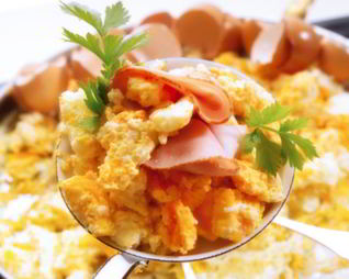 Омлет с ветчиной и сыром