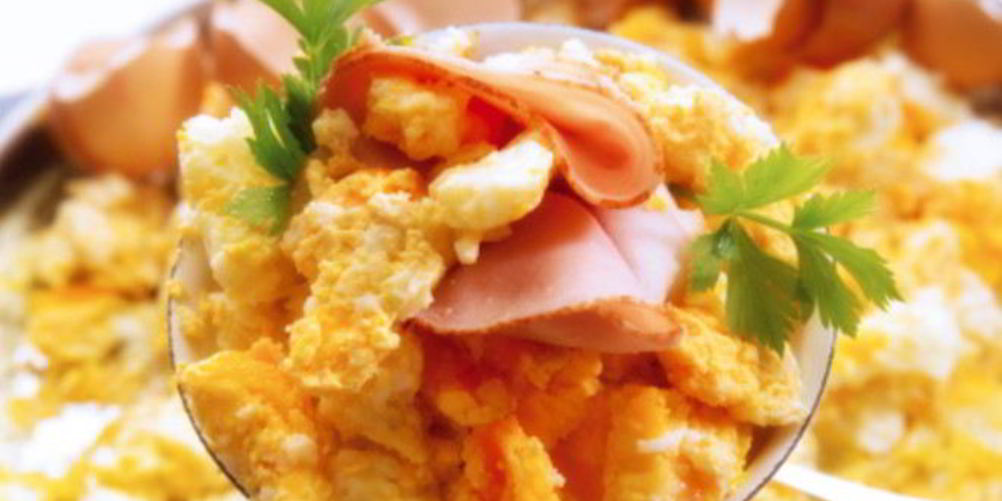 Рецепт омлет с ветчиной и сыром