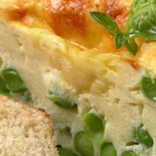 Рецепт Омлет с зеленым горошком